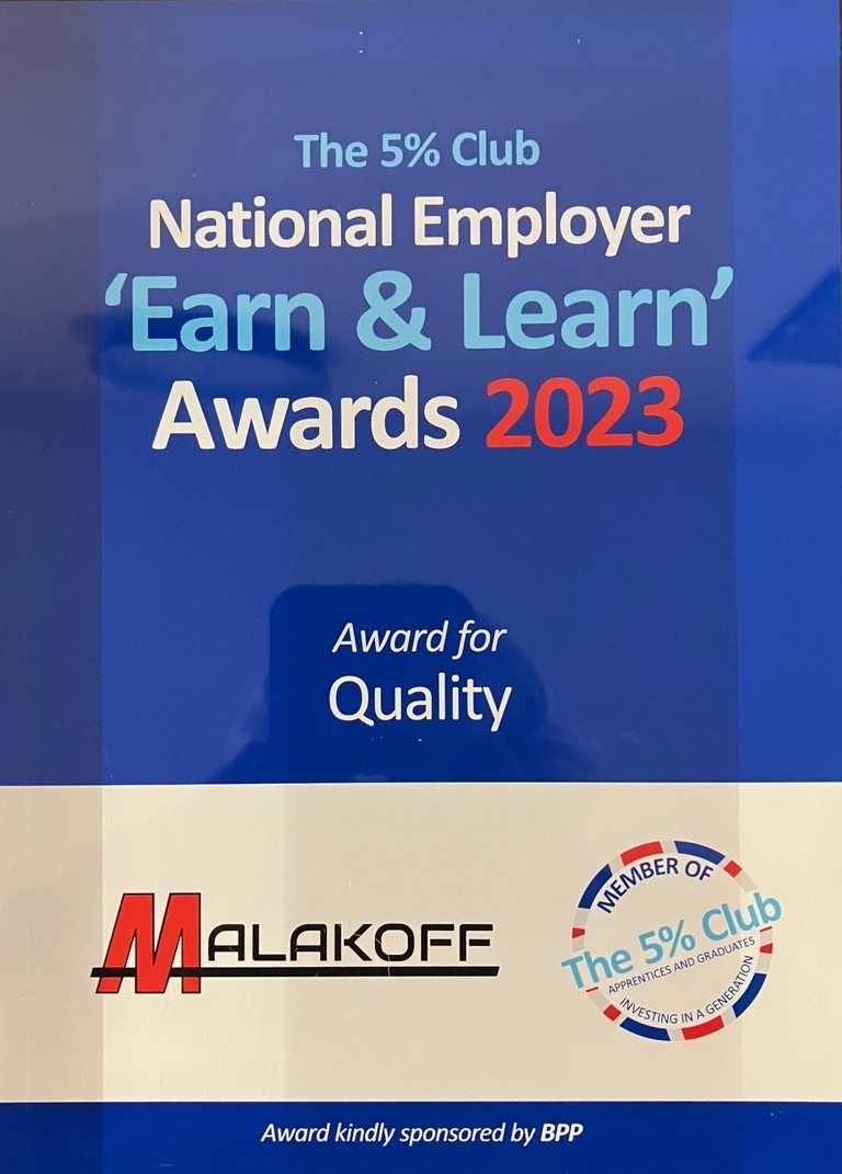 5% Club Earn and Learn Quality Award 2023